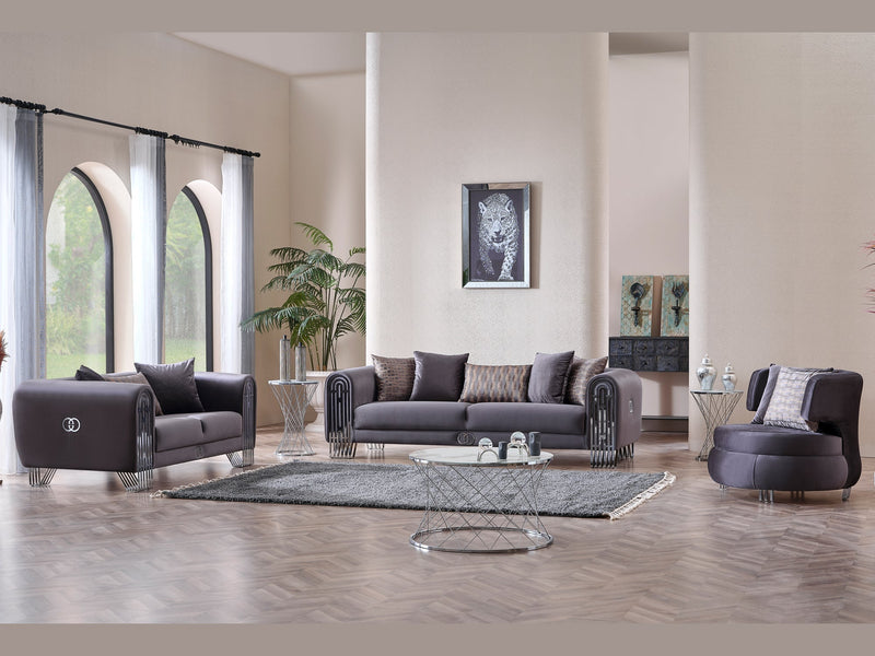 Monaco 73" Wide Rolled Arm Loveseat - Loveseat