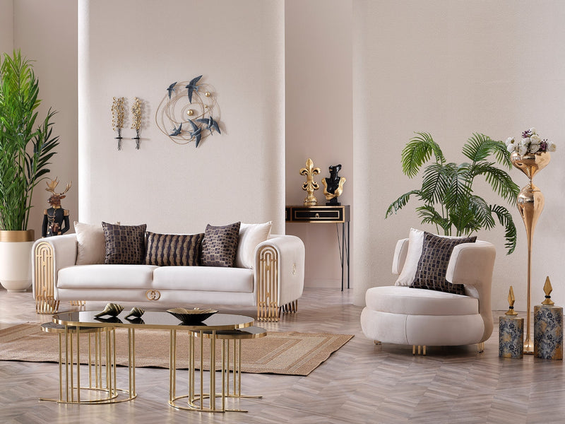 Monaco 94" Wide Rolled Arm Sofa - Sofas