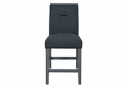 Monaco Dark Grey Bar Table And 4 Monaco Dark Grey Bar Stools - MONACO-BT-DARK GREY+MONACO-BS-DARK GREY