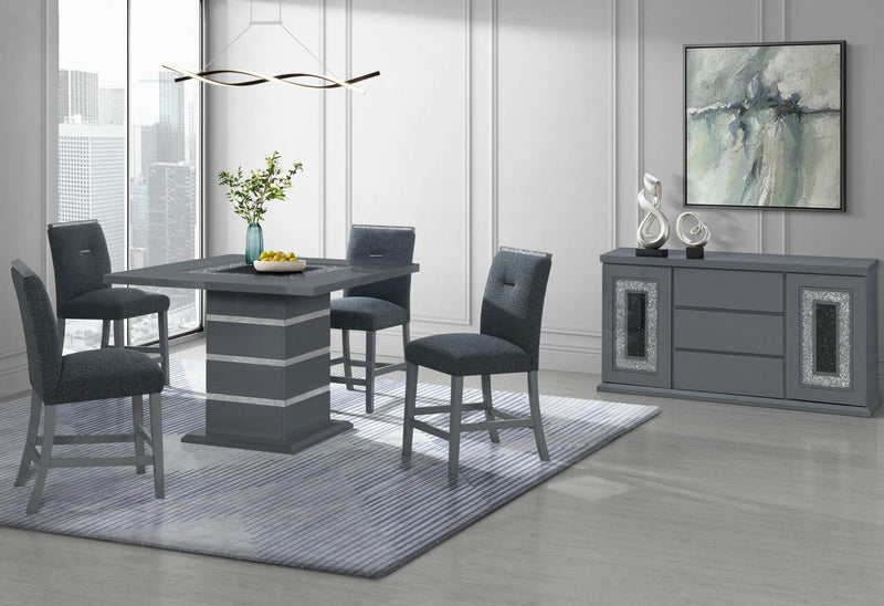 Monaco Dark Grey Buffet - MONACO-DARK GREY-BUFFET