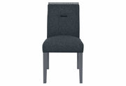 Monaco Dark Grey Dining Table And 4 Monaco Dark Grey Dining Chairs - MONACO-DT-DARK GREY+MONACO-DC-DARK GREY