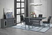 Monaco Dark Grey Dining Table - MONACO-DT-DARK GREY