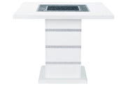 Monaco White Bar Table + 6 Monaco Bs-N - MONACO-WHITE-BT+MONACO-BS-N 7PC