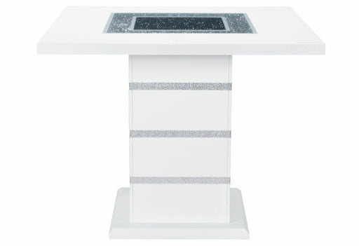Monaco White Bar Table - MONACO-WHITE-BT