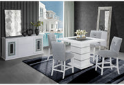 Monaco White Bar Table - MONACO-WHITE-BT