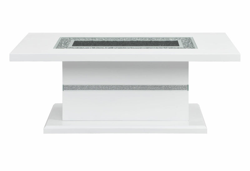 Monaco White Coffee Table - MONACO-CT-WHT