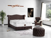 Monalisa Ottoman Brown in Brown - 110-MON-BRW-RP