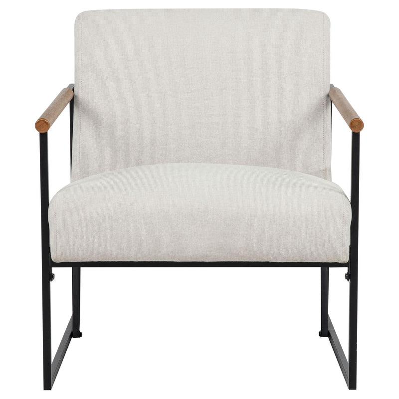 Monsen Fabric Upholstered Metal Frame Accent Chair Ivory - 900648