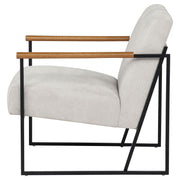 Monsen Fabric Upholstered Metal Frame Accent Chair Ivory - 900648