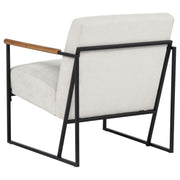 Monsen Fabric Upholstered Metal Frame Accent Chair Ivory - 900648