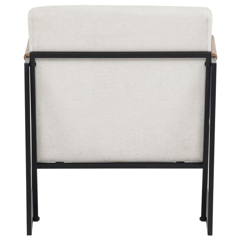 Monsen Fabric Upholstered Metal Frame Accent Chair Ivory - 900648