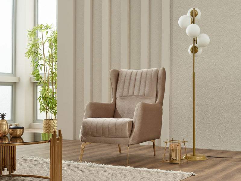 Montana Chair in Beige - 200-SIM-MON-VELVET260-B