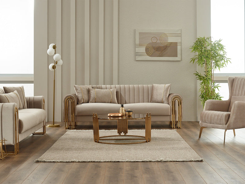 Montana Convertible Sofa in Grey - 200-SIM-MON-VELVET412-3