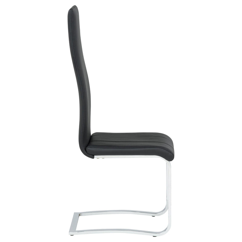 Montclair Upholstered Dining Side Chair Black (Set of 4) - 100515BLK