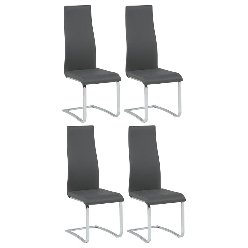 Montclair Upholstered Dining Side Chair Grey (Set of 4) - 100515GRY