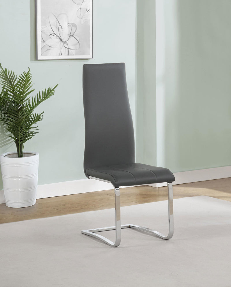 Montclair Upholstered Dining Side Chair Grey (Set of 4) - 100515GRY