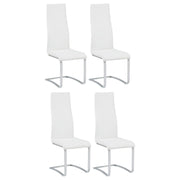 Montclair Upholstered Dining Side Chair White (Set of 4) - 100515WHT