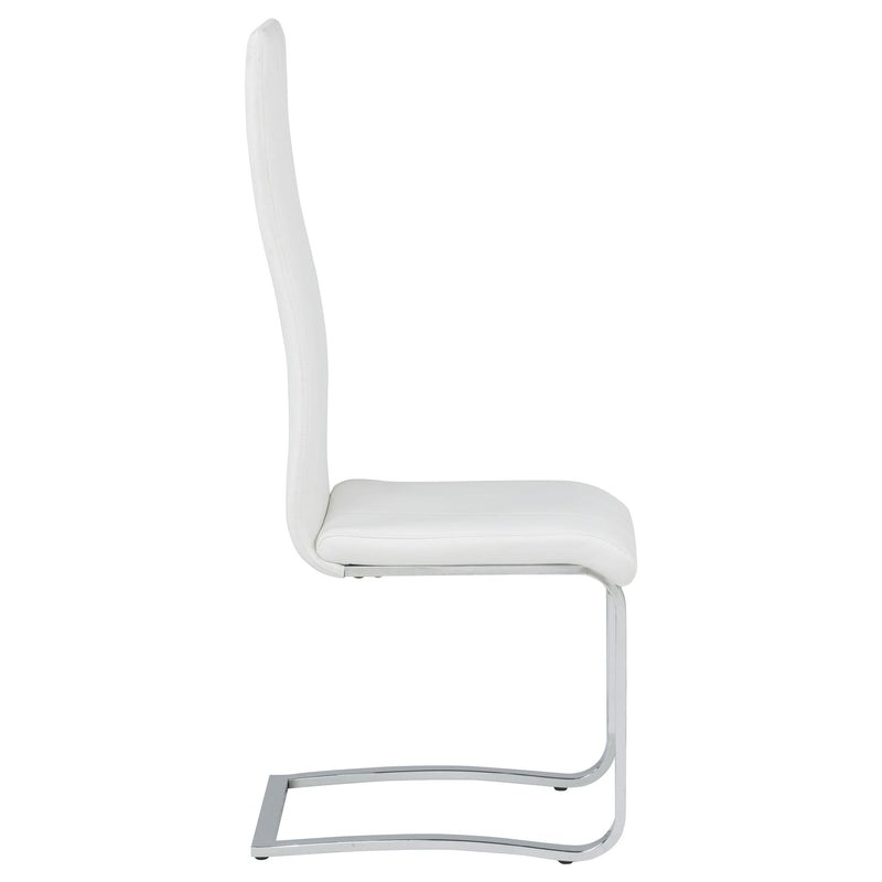 Montclair Upholstered Dining Side Chair White (Set of 4) - 100515WHT
