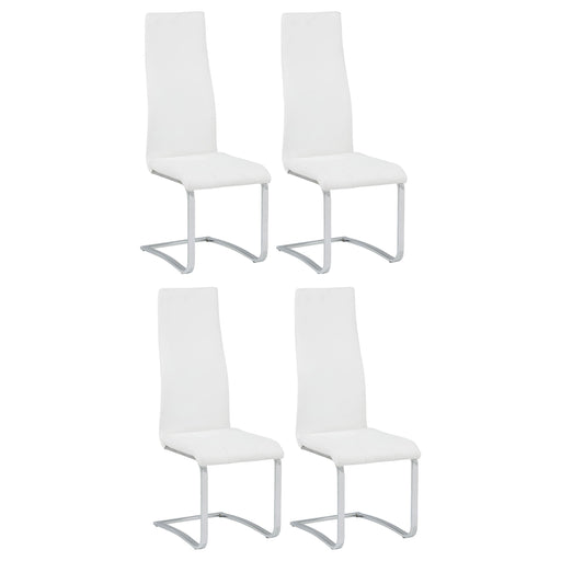 Montclair Upholstered Dining Side Chair White (Set of 4) - 100515WHT