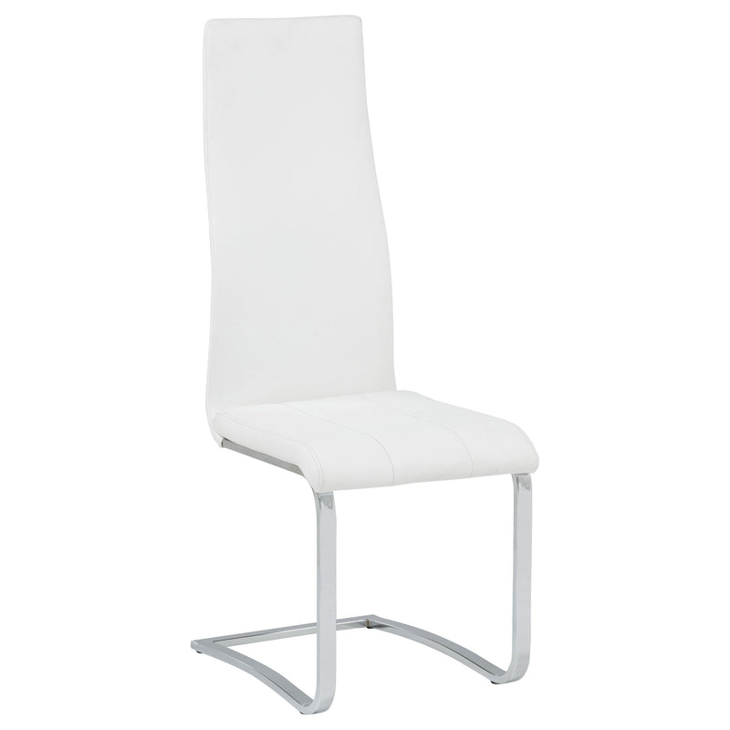 Montclair Upholstered Dining Side Chair White (Set of 4) - 100515WHT