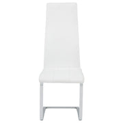 Montclair Upholstered Dining Side Chair White (Set of 4) - 100515WHT