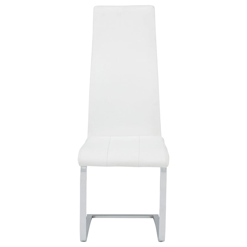 Montclair Upholstered Dining Side Chair White (Set of 4) - 100515WHT