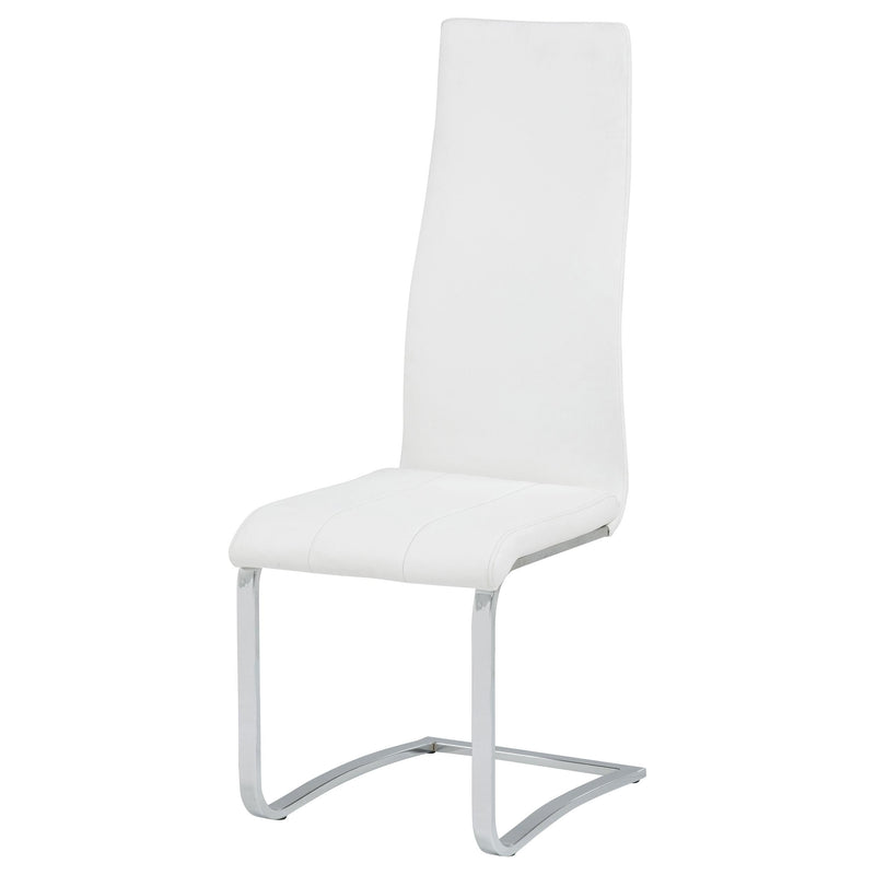 Montclair Upholstered Dining Side Chair White (Set of 4) - 100515WHT