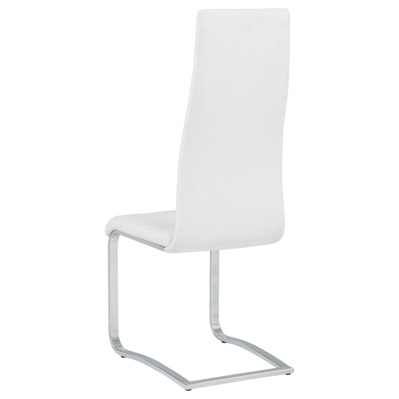 Montclair Upholstered Dining Side Chair White (Set of 4) - 100515WHT