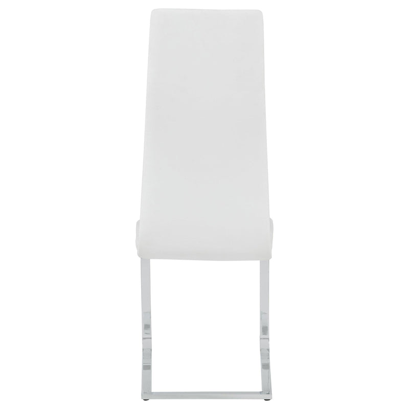 Montclair Upholstered Dining Side Chair White (Set of 4) - 100515WHT