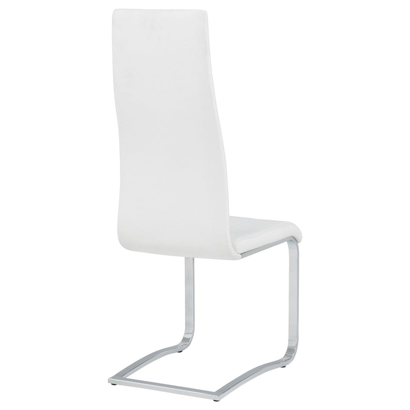 Montclair Upholstered Dining Side Chair White (Set of 4) - 100515WHT