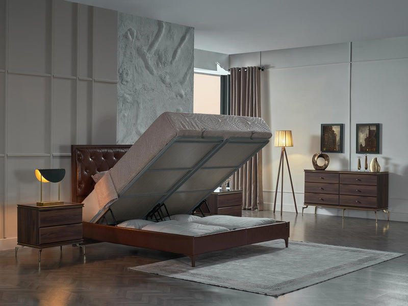 Montego Nightstand (Montego Walnut)..2 Pieces - Lara FurnitureLoveseat