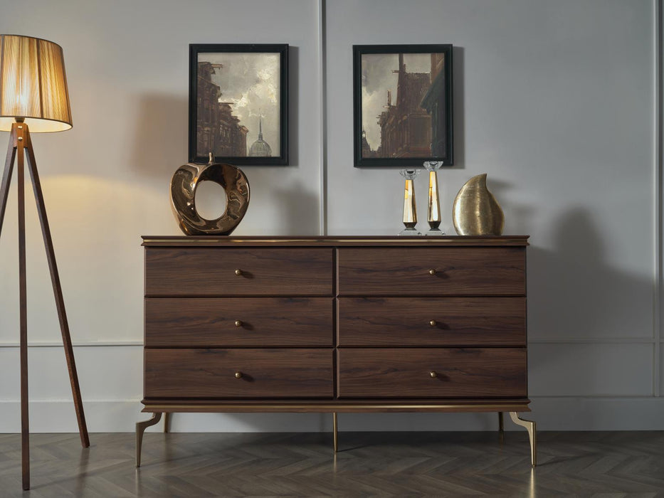 Montego Nightstand (Montego Walnut)..2 Pieces - Gate FurnitureLoveseat