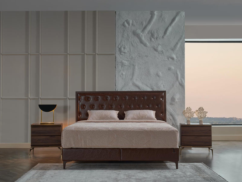 Montego Nightstand (Montego Walnut)..2 Pieces - Lara FurnitureLoveseat