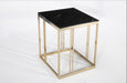 Montego Side Table (Crl Mrb /Gold)..1 Piece - Gate FurnitureEnd Table