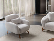 Montel 3-pieces (Sofa & Loveseat & Chair) Livingroom Set in Cream - 200-ST-MONT-SOFT03-321