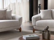 Montel Convertible Loveseat in Cream - 200-ST-MONT-SOFT03-2
