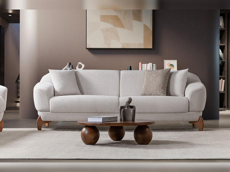 Montel Convertible Loveseat in Cream - 200-ST-MONT-SOFT03-2