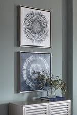 Monterey Blue/White Wall Art (Set of 2) - Gate FurnitureWall Art