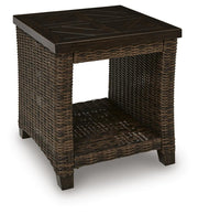 Monterey Point Dark Brown Outdoor End Table - PCP760-702