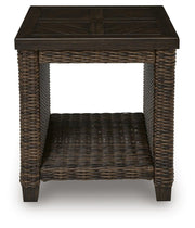 Monterey Point Dark Brown Outdoor End Table - PCP760-702