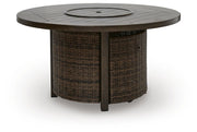 Monterey Point Dark Brown Outdoor Fire Pit Table - PCP760-776