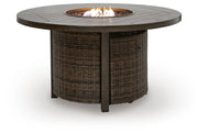 Monterey Point Dark Brown Outdoor Fire Pit Table - PCP760-776