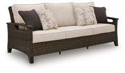 Monterey Point Dark Brown Outdoor Sofa with Cushion - PCP760-838