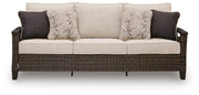 Monterey Point Dark Brown Outdoor Sofa with Cushion - PCP760-838