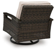 Monterey Point Outdoor Sofa with 2 Lounge Chairs in Dark Brown - PKG024581