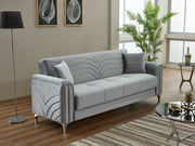 Montero 3-pieces (Sofa & Loveseat & Chair) Livingroom in Light Grey - 200-SIM-MON-VELVET405-321
