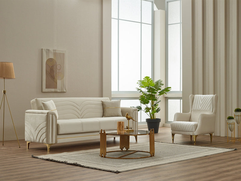 Montero Chair in Cream - 200-SIM-MON-VELVET938-B