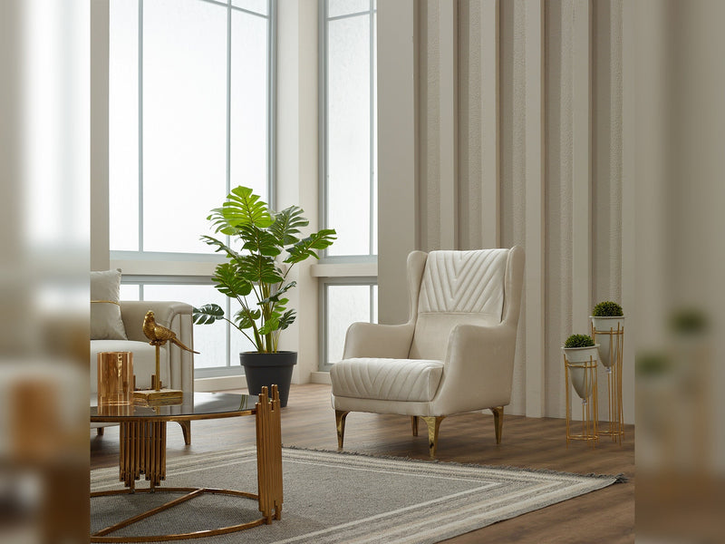 Montero Chair in Light Grey - 200-SIM-MON-VELVET405-B