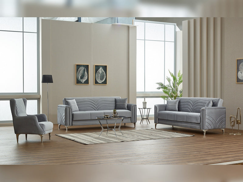 Montero Convertible Loveseat in Cream - 200-SIM-MON-VELVET938-2