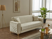 Montero Convertible Sofa in Light Grey - 200-SIM-MON-VELVET405-3